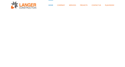 Desktop Screenshot of langerconstruction.com