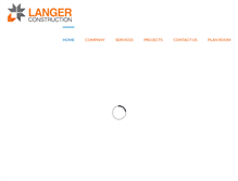 Tablet Screenshot of langerconstruction.com